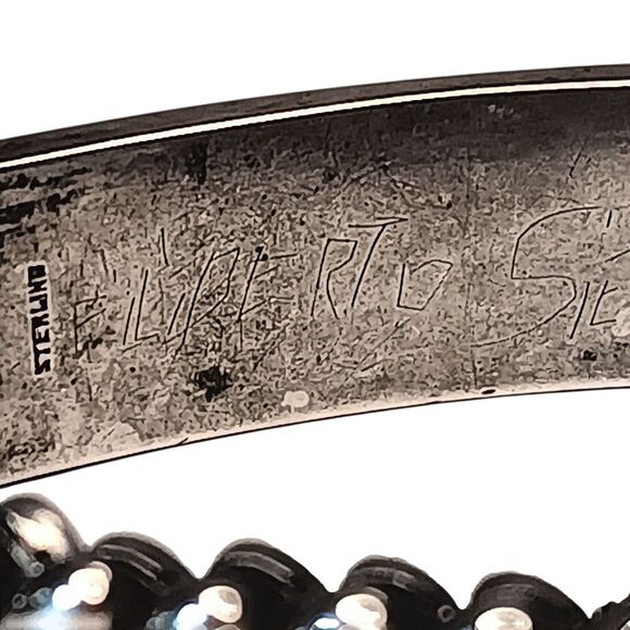 VTG Pitman & Keeler Sterling Silver Sweetheart Expansion Bracelet Clear Stones - Picture 12 of 15